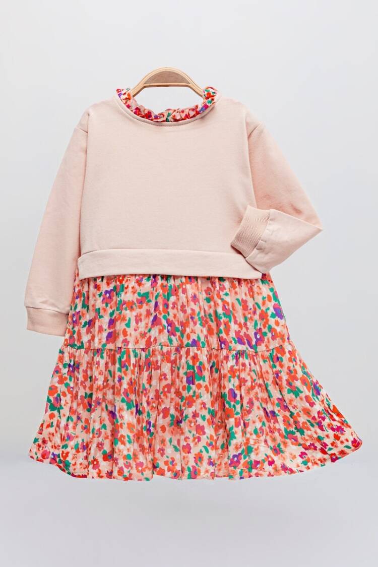 Girl's Dress - Toptan Kız Çocuk Elbisesi 2-5Y 1099-552 - Brand: Tuffy - Women & Kids, Baby Clothes Wholesale - Globality Store