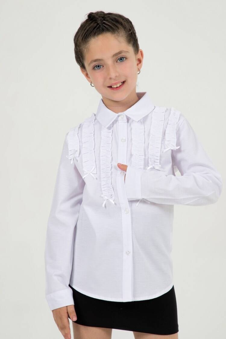 Girl's Shirt - Toptan Kız Çocuk Formal Gömlek 7-10Y 1016-24205 - Brand: Büşra Bebe - Women & Kids, Baby Clothes Wholesale - Globality Store