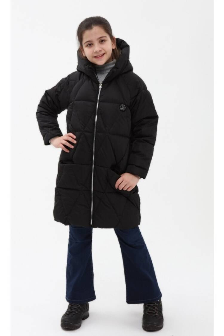 Girls' Outerwear - Toptan Kız Çocuk Mont 6-14Y 2007-51251 - Brand: Benitto Kids - Women & Kids, Baby Clothes Wholesale - Globality Store