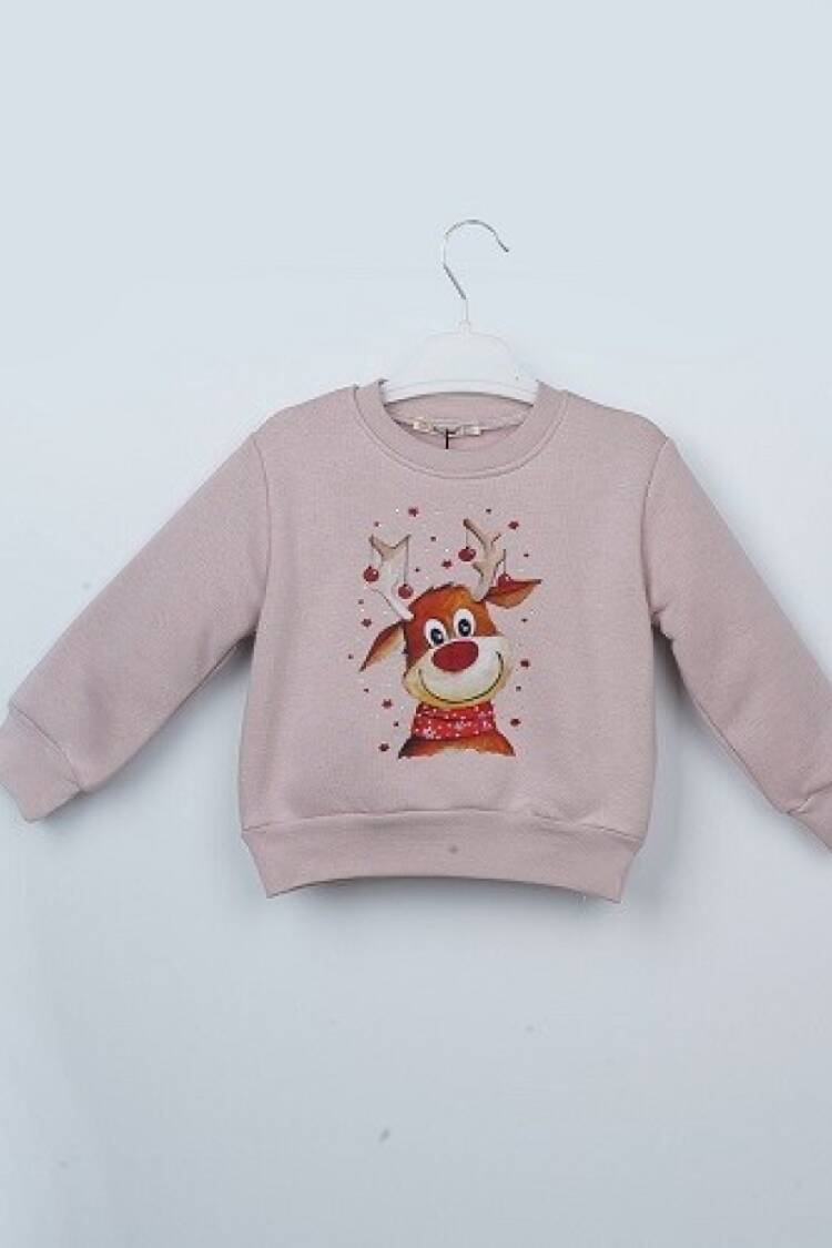 Girls' Tops - Toptan Kız Çocuk Sweatshirt 3-6Y 1016-23254 - Brand: Büşra Bebe - Women & Kids, Baby Clothes Wholesale - Globality Store