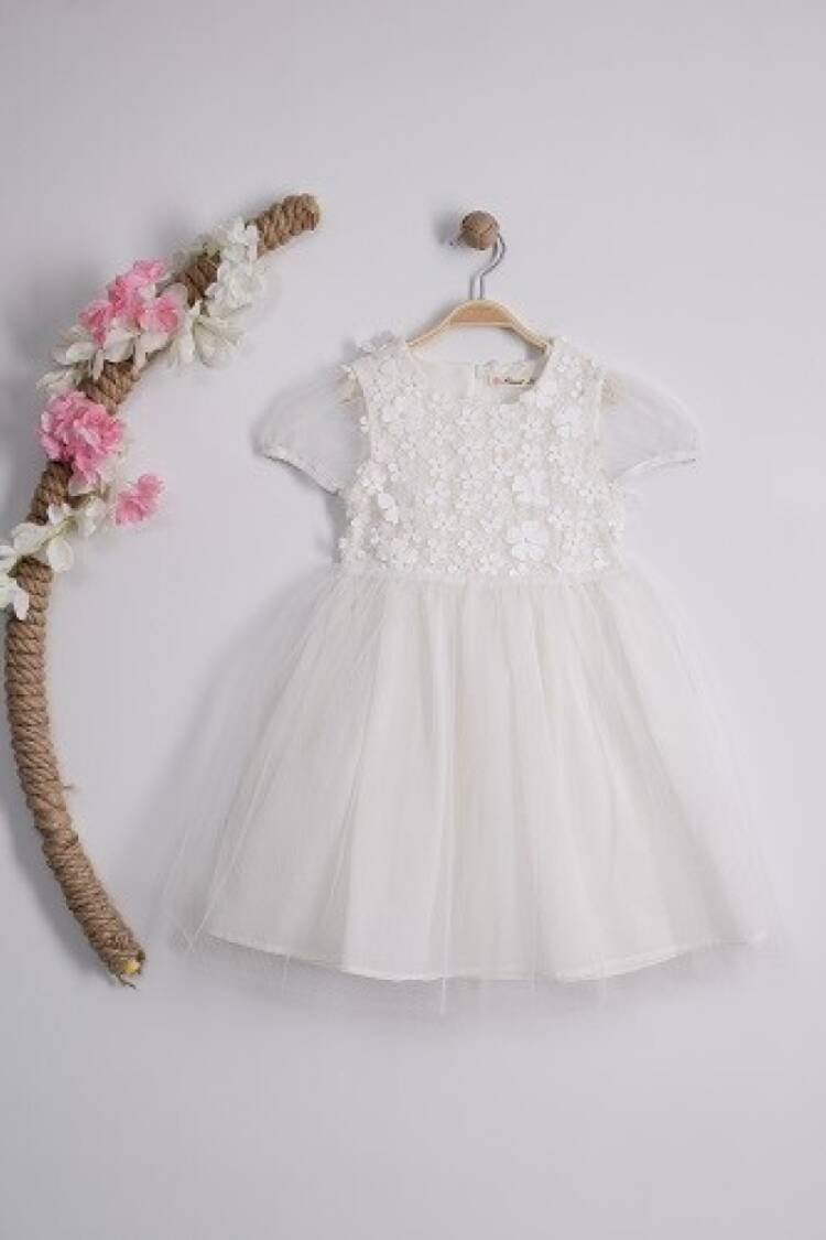 Girl's Dress - Toptan Kız Çocuk Tüllü Elbise 3-6Y 1016-23113 - Brand: Büşra Bebe - Women & Kids, Baby Clothes Wholesale - Globality Store