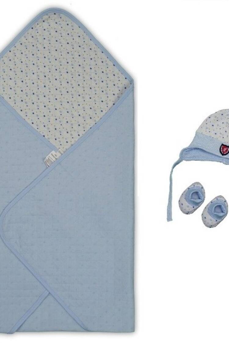 Sleep Products - Toptan Unisex Bebek 3'lü Kapitone Battaniye Takım 80x85 cm 1074-10088 - Brand: Tomuycuk - Women & Kids, Baby Clothes Wholesale - Globality Store