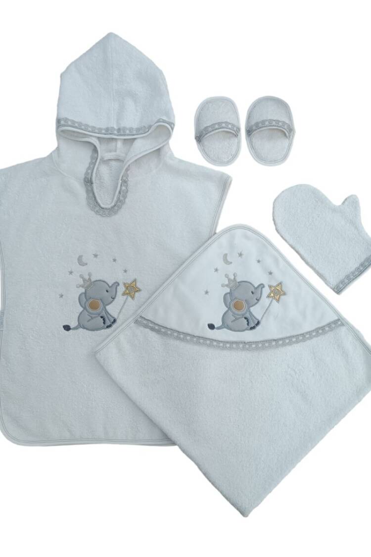 Towel and Bathrobe - Toptan Unisex Bebek 5'li Pareo Takımı 0-18M 1074-55090 - Brand: Tomuycuk - Women & Kids, Baby Clothes Wholesale - Globality Store