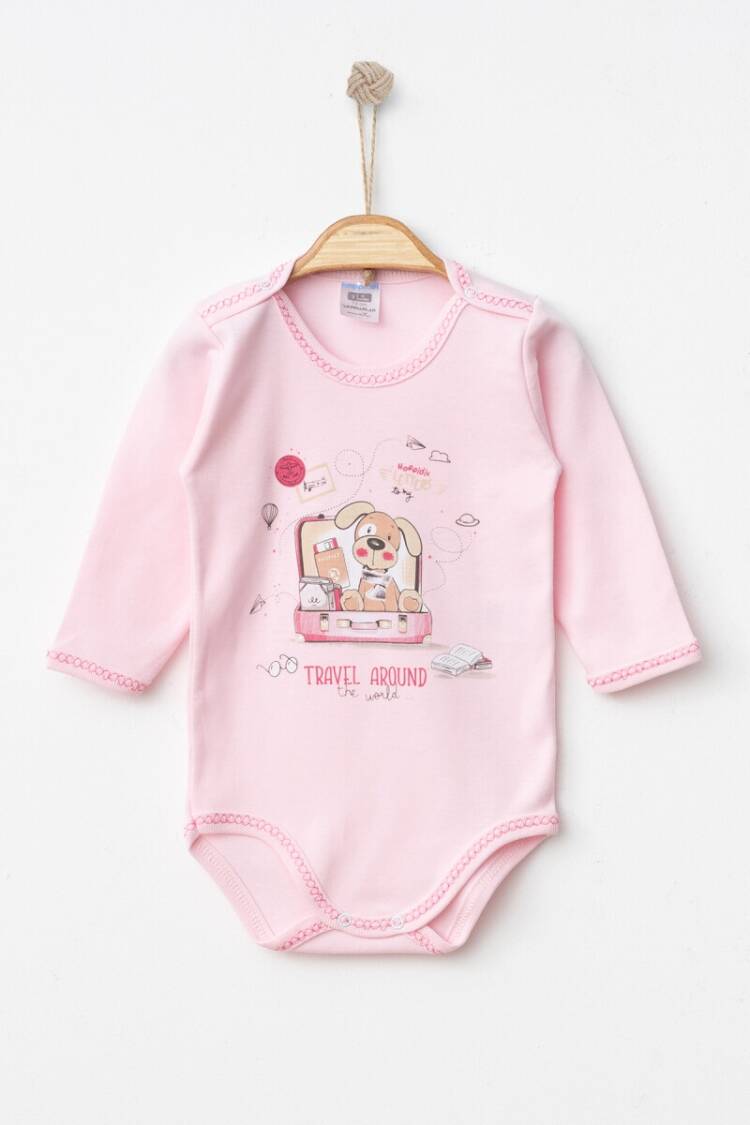 Newborn - Toptan Unisex Bebek Çıtçıtlı Badi 9-18M 2017-7172 - Brand: Hoppidik - Women & Kids, Baby Clothes Wholesale - Globality Store
