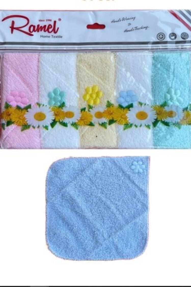 Aprons and Nutrition Products - Toptan Unisex Bebek Havlu Ağız Mendili 20x20cm 1072-423 - Brand: Ramel Kids - Women & Kids, Baby Clothes Wholesale - Globality Store