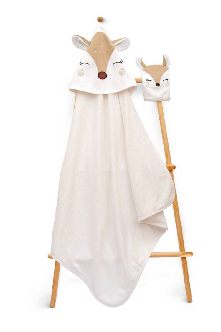Towel and Bathrobe - Toptan Unisex Bebek Havlu ve Banyo Kesesi Takım 85x85cm 2015-9-626 - Brand: Babyline - Women & Kids, Baby Clothes Wholesale - Globality Store