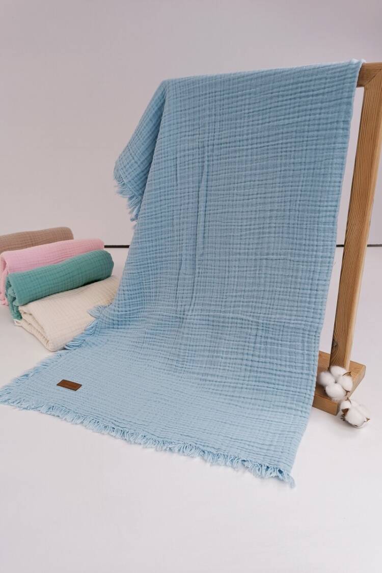 Sleep Products - Toptan Unisex Bebek Müslin Battaniye 100*120 1074-10240 - Brand: Tomuycuk - Women & Kids, Baby Clothes Wholesale - Globality Store