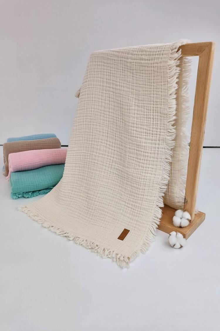 Sleep Products - Toptan Unisex Bebek Müslin Battaniye 100*120 1074-10240 - Brand: Tomuycuk - Women & Kids, Baby Clothes Wholesale - Globality Store
