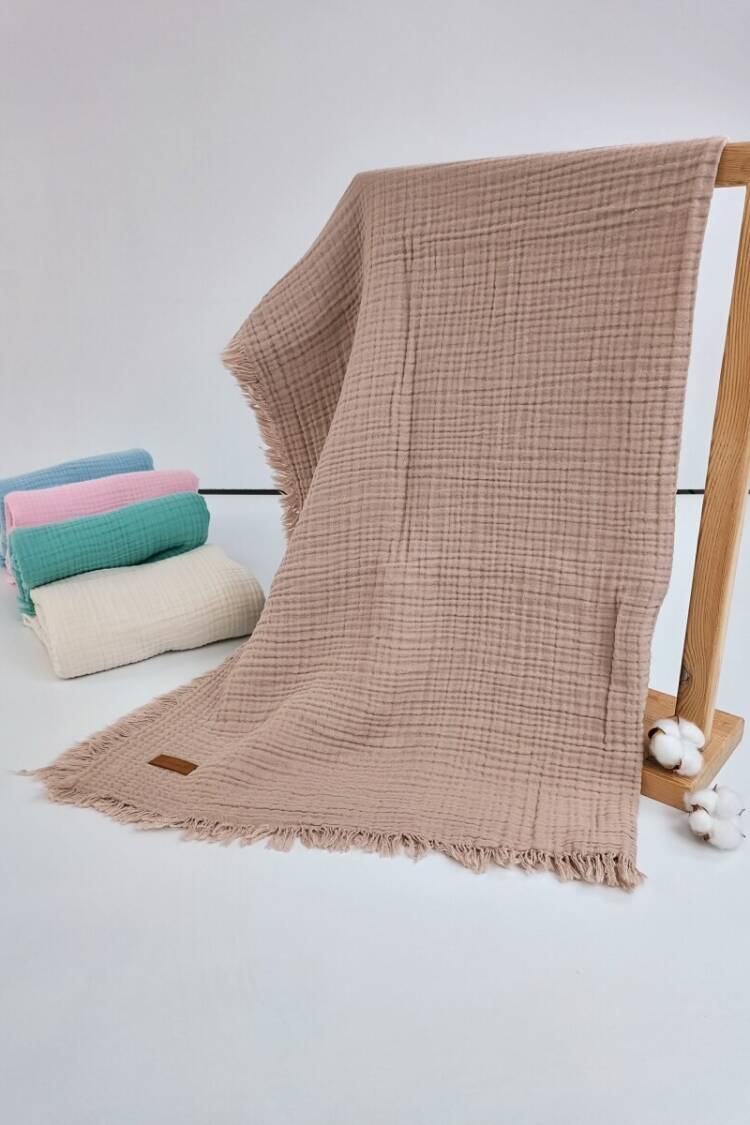 Sleep Products - Toptan Unisex Bebek Müslin Battaniye 100*120 1074-10240 - Brand: Tomuycuk - Women & Kids, Baby Clothes Wholesale - Globality Store
