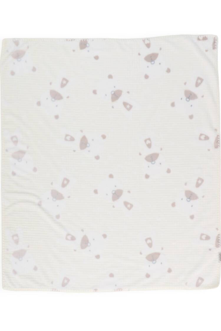 Sleep Products - Toptan Unisex Bebek Süs Dikişli Ayıcıklı Battaniye 107x87 2020-95083 - Brand: Bebitof - Women & Kids, Baby Clothes Wholesale - Globality Store