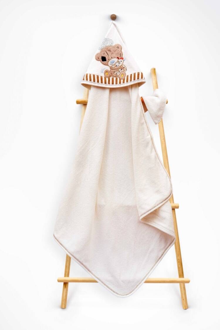 Towel and Bathrobe - Toptan Unisex Çocuk 2'li Havlu ve Banyo Kesesi Takım 85X80 2015-9-455 - Brand: Babyline - Women & Kids, Baby Clothes Wholesale - Globality Store