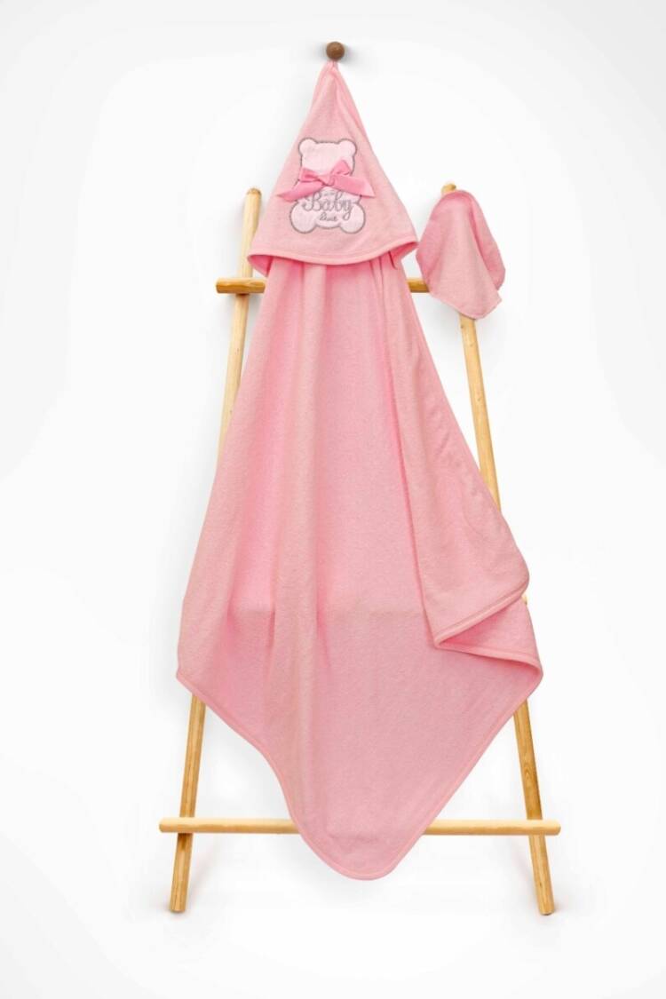 Bathroom Products - Toptan Unisex Çocuk 2'li Havlu ve Banyo Kesesi Takım 85X80 2015-9-566 - Brand: Babyline - Women & Kids, Baby Clothes Wholesale - Globality Store