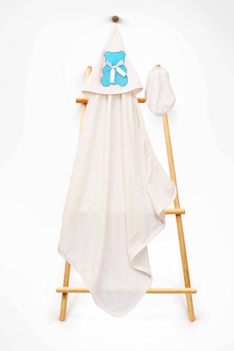 Bathroom Products - Toptan Unisex Çocuk 2'li Havlu ve Banyo Kesesi Takım 85X80 2015-9-566 - Brand: Babyline - Women & Kids, Baby Clothes Wholesale - Globality Store