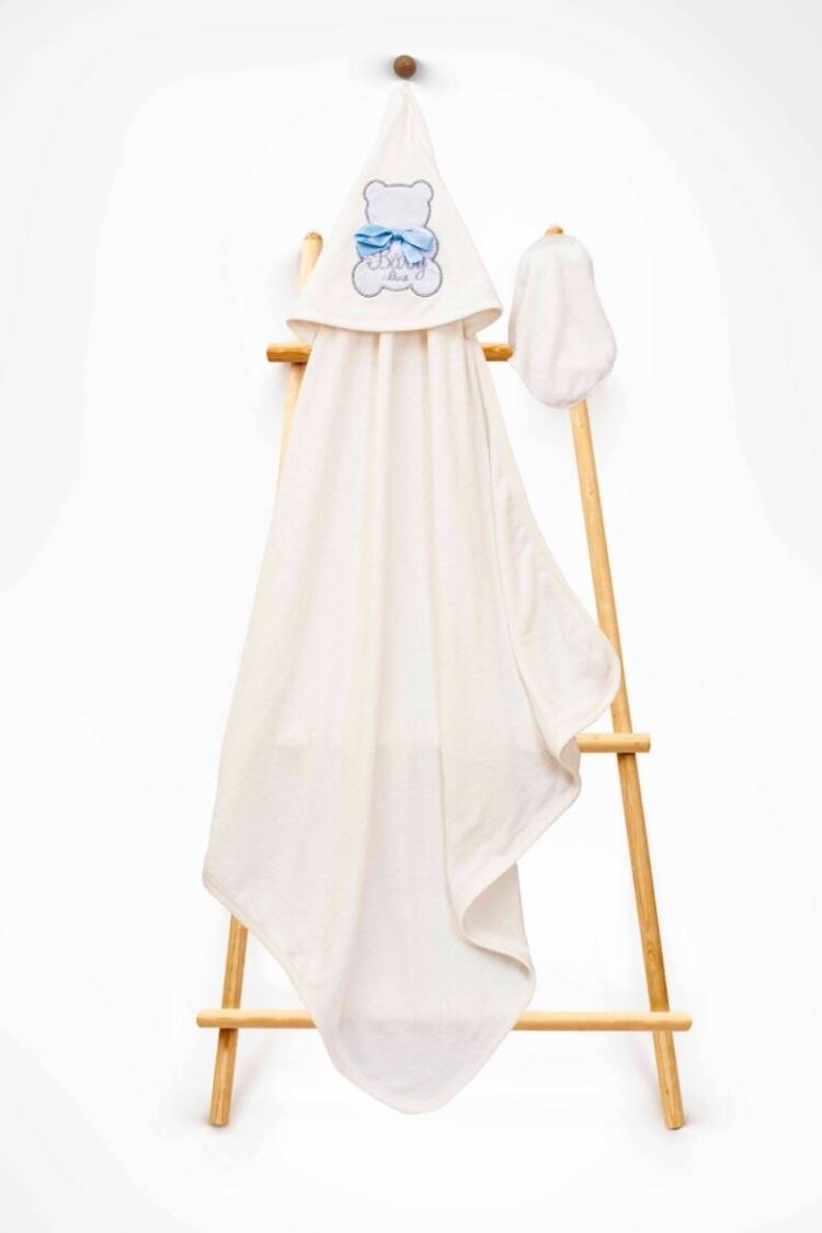 Bathroom Products - Toptan Unisex Çocuk 2'li Havlu ve Banyo Kesesi Takım 85X80 2015-9-566 - Brand: Babyline - Women & Kids, Baby Clothes Wholesale - Globality Store