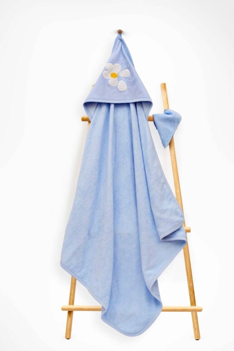 Towel and Bathrobe - Toptan Unisex Çocuk 2'li Havlu ve Banyo Kesesi Takım 85X80 2015-9-835 - Brand: Babyline - Women & Kids, Baby Clothes Wholesale - Globality Store