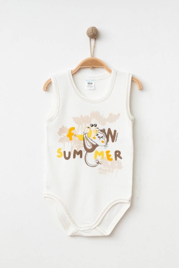 Newborn - Toptan Unisex Çocuk Baskılı Badi 2-4Y 2017-7166 - Brand: Hoppidik - Women & Kids, Baby Clothes Wholesale - Globality Store