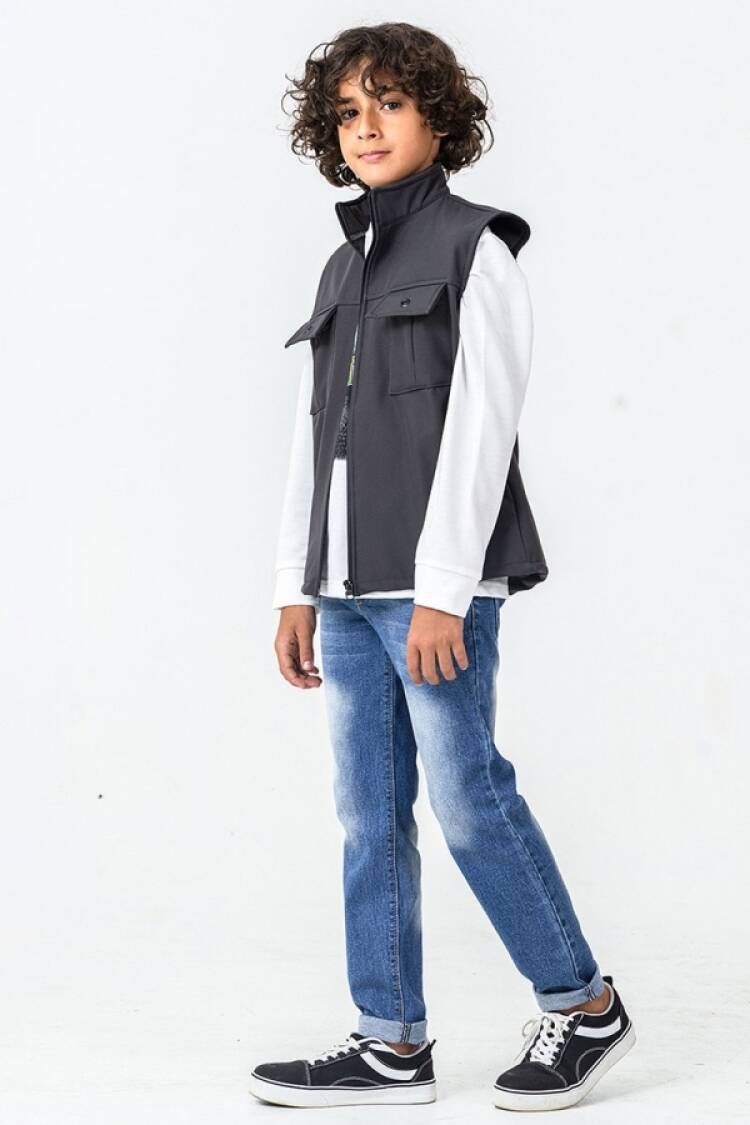 Boys' Sets - B1 - Üçlü Yelekli Erkek Takım - Brand: BARKOD - Women & Kids, Baby Clothes Wholesale - Globality Store