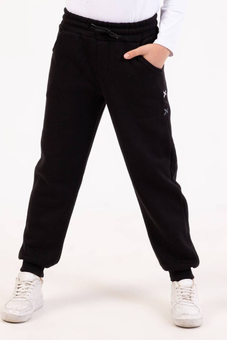 Eşofman Tek Alt - B1 - X Nakışlı Kız Tek Alt 3ip Şardonlu - Brand: Nickel - Women & Kids, Baby Clothes Wholesale - Globality Store