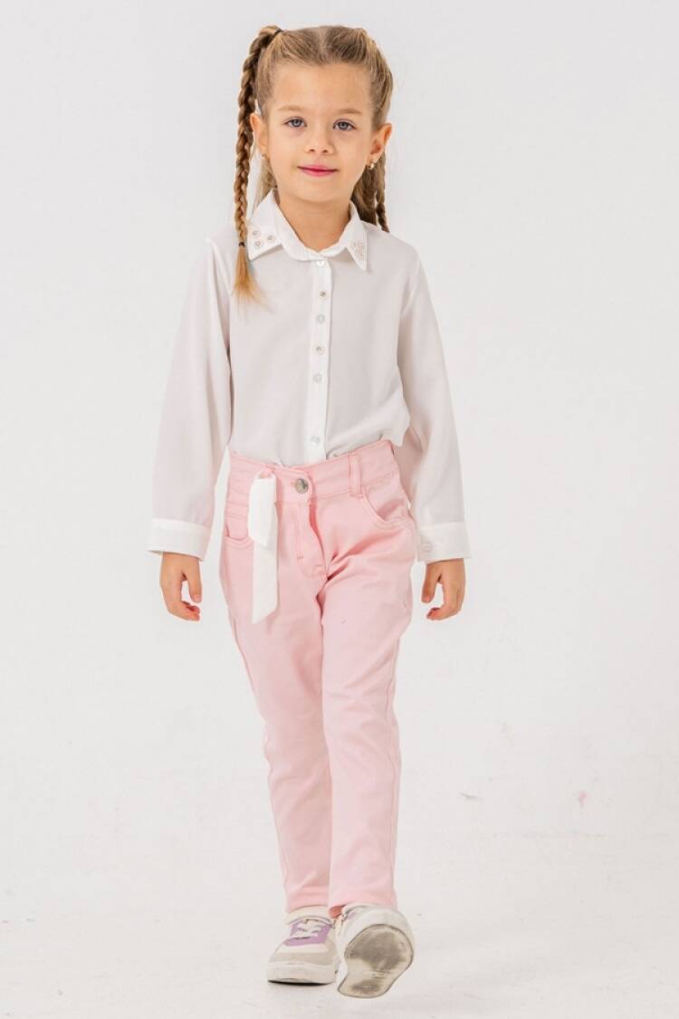 Girls' Suits - B1 - Yakası Çiçek Nakışlı Dubai Kumaş Kız Takım - Brand: PAMPAL KİDS - Women & Kids, Baby Clothes Wholesale - Globality Store