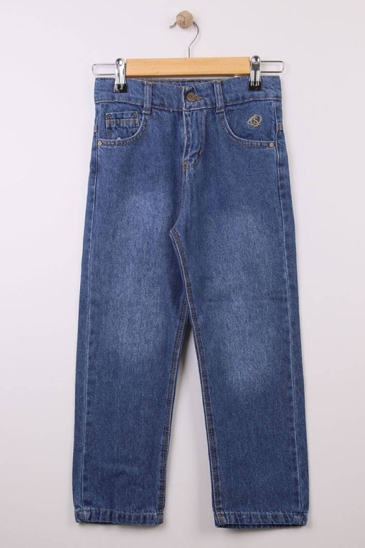Boys' Trousers - B1 - Yüksek Bel Geniş Kalıp Erkek Kot Pantolon - Brand: SÜZGÜN - Women & Kids, Baby Clothes Wholesale - Globality Store