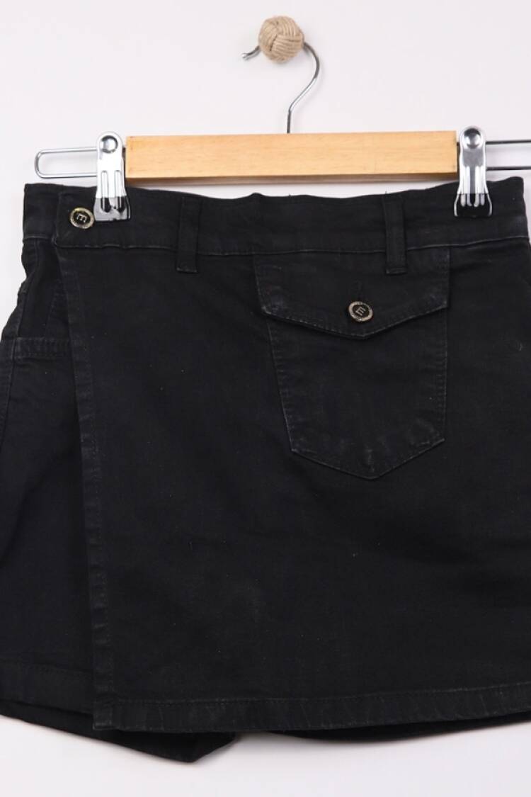 Girls' Bottom Wear - B1 - Yüksek Bel Geniş Kalıp Kız Kot Şort Etek - Brand: SÜZGÜN - Women & Kids, Baby Clothes Wholesale - Globality Store